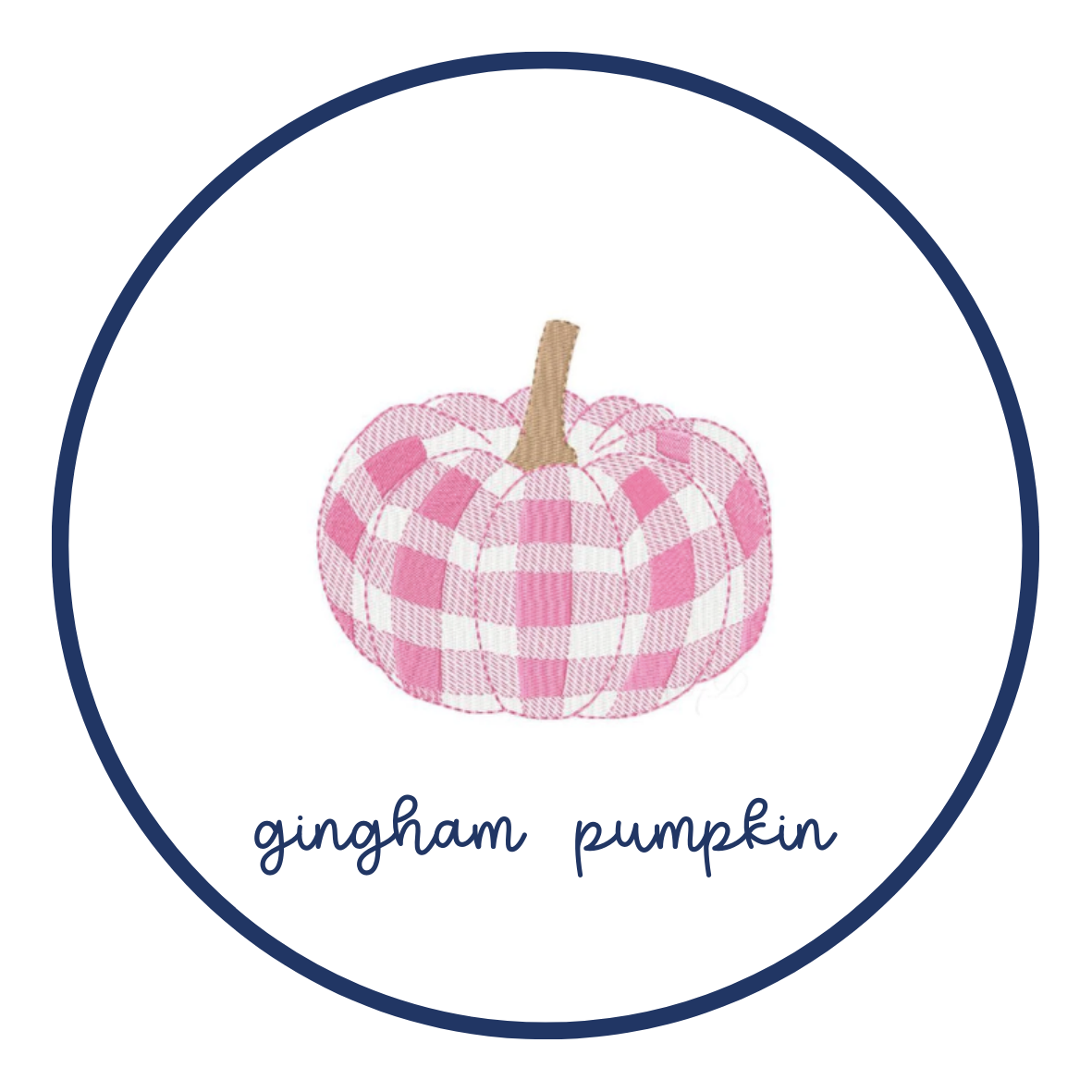 gingham pumpkin
