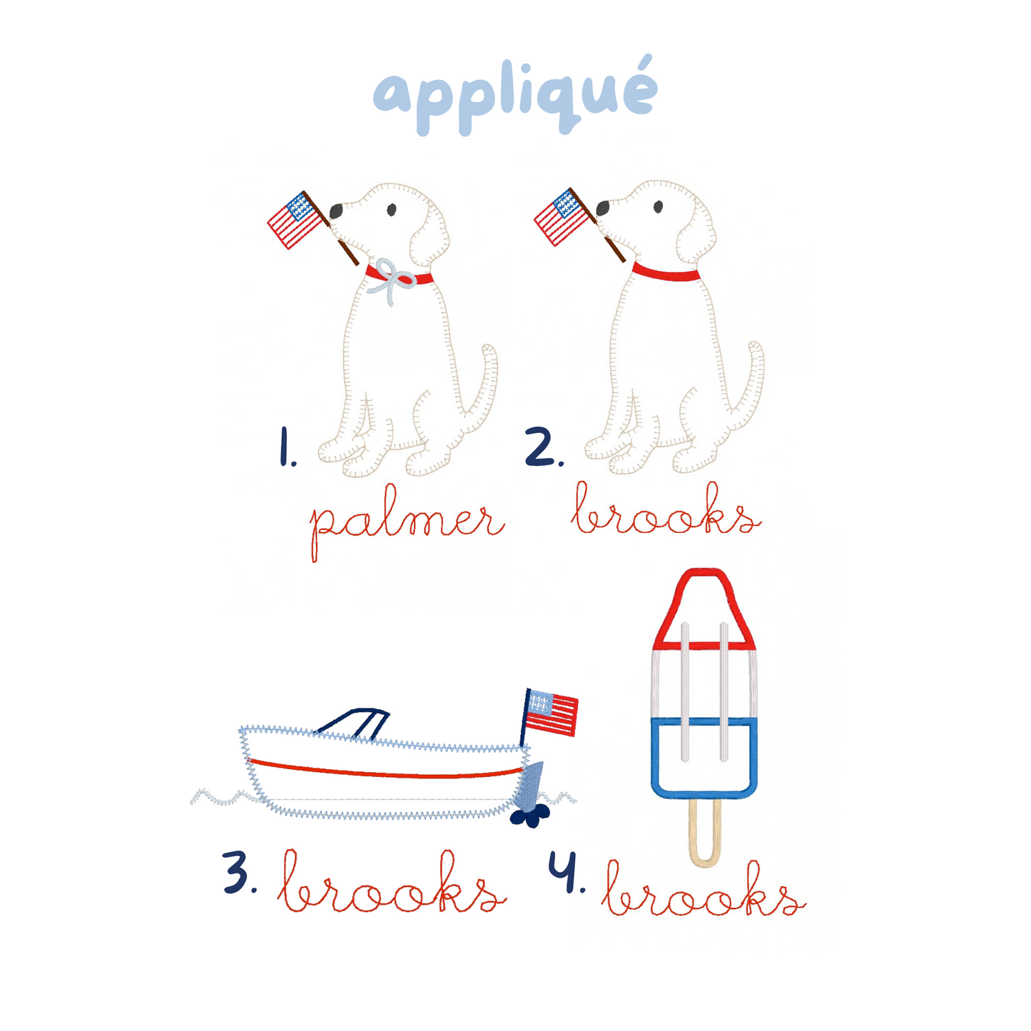 Applique Patriotic Shirt