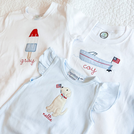 Applique Patriotic Shirt