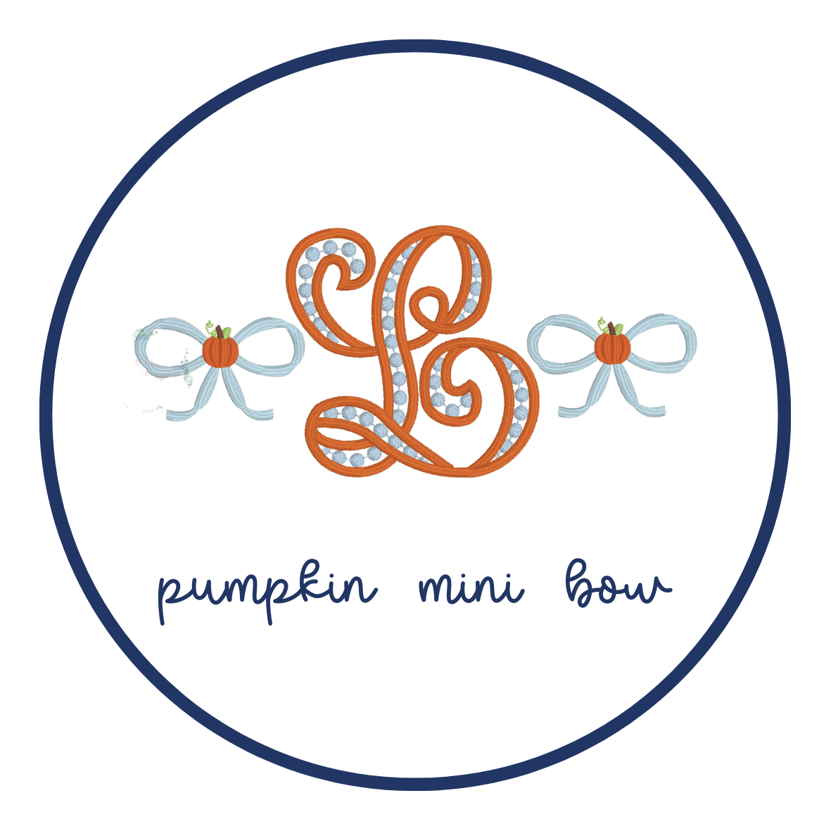 Pumpkin Mini Bow