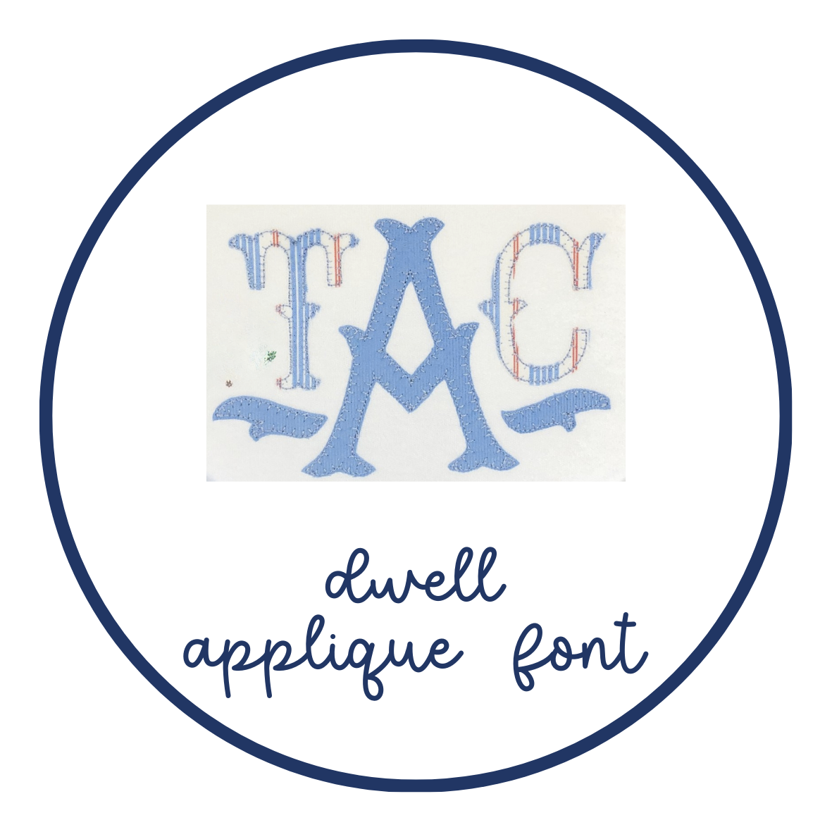 dwell applique font