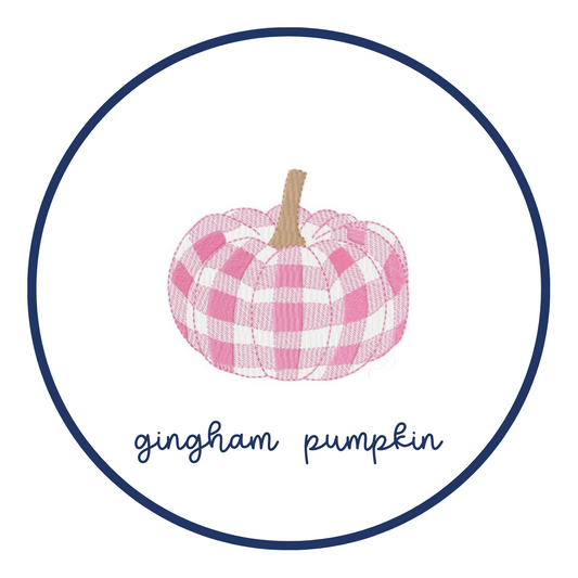 gingham pumpkin