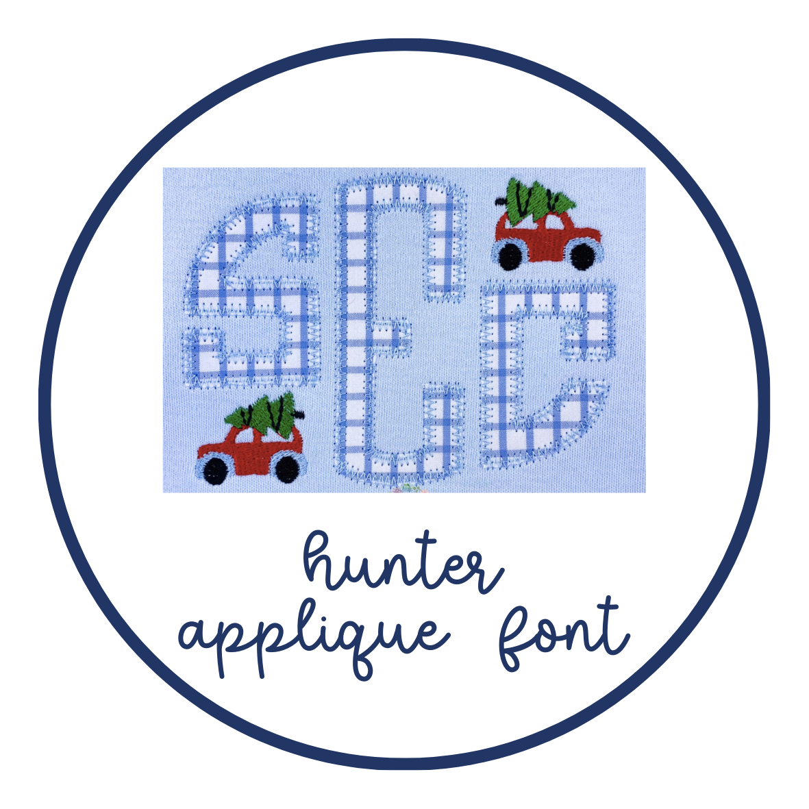 hunter applique font