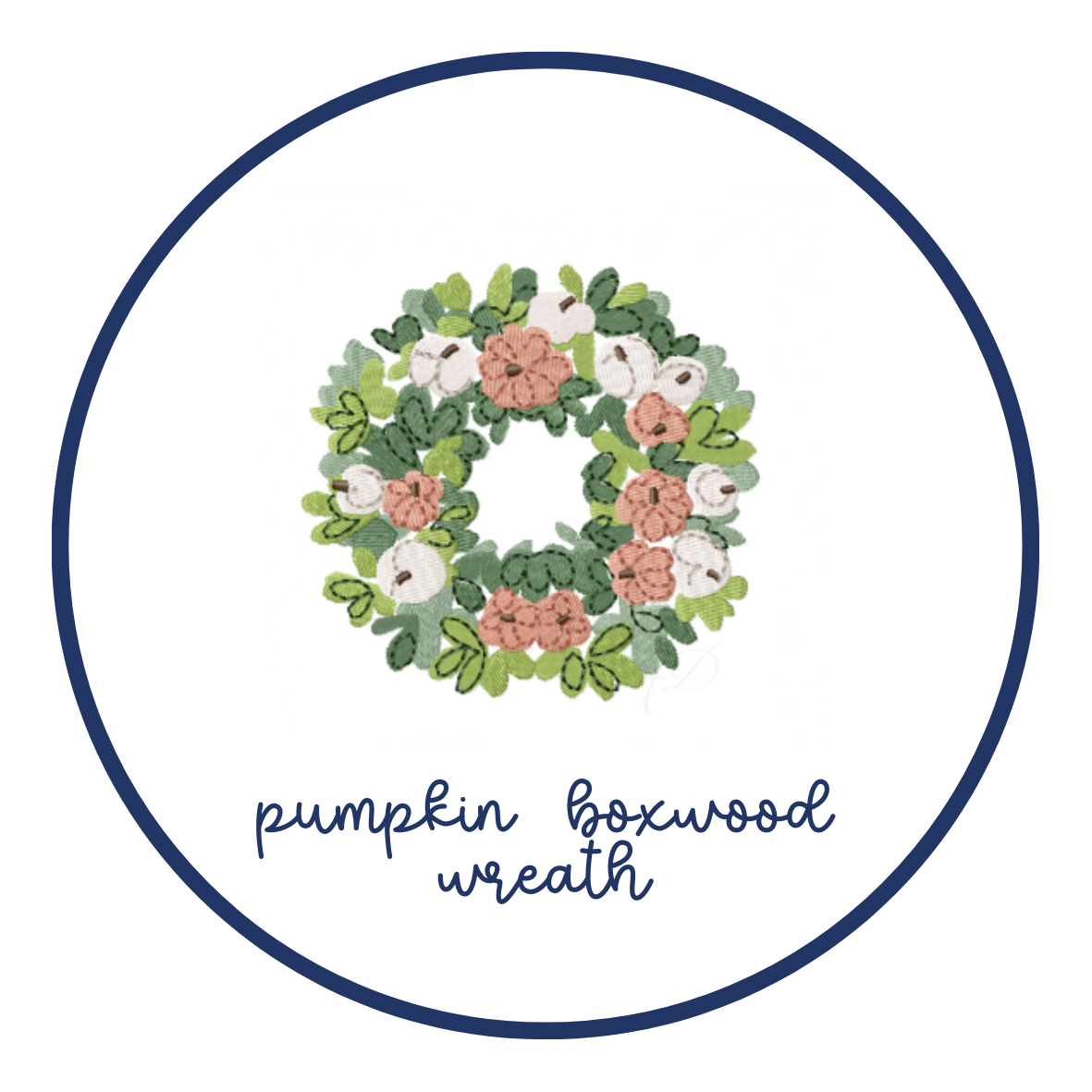 pumpkin boxwood wreath