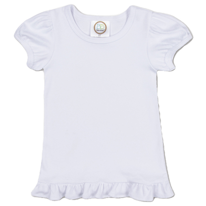 Short Sleeve Ruffle Tee