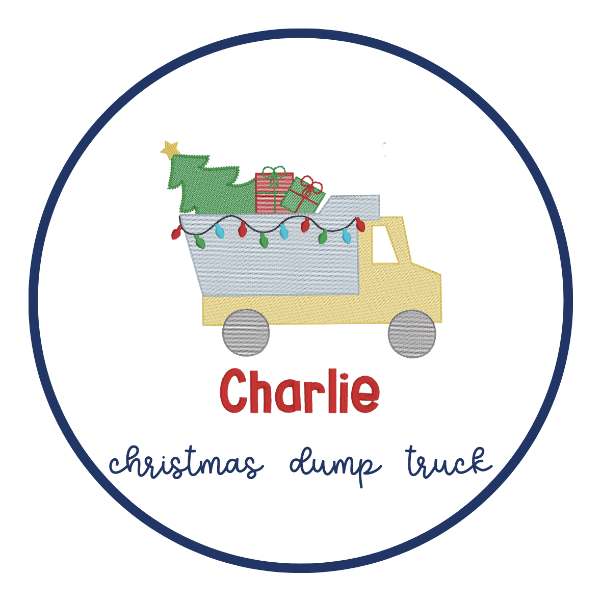 Christmas Dump Truck