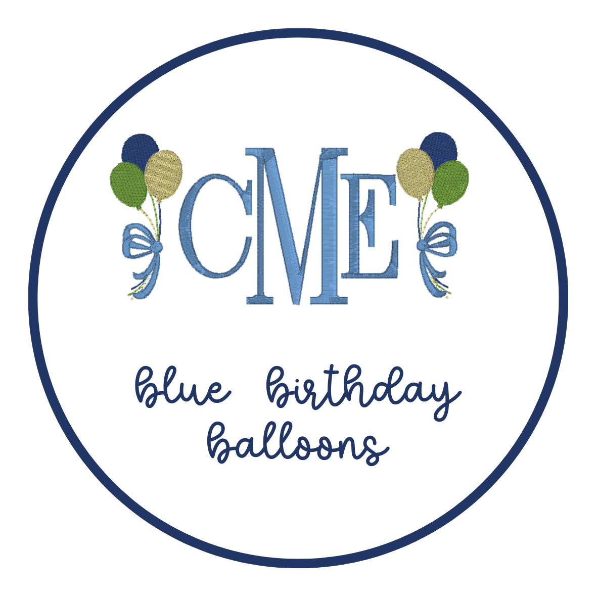 blue birthday balloons