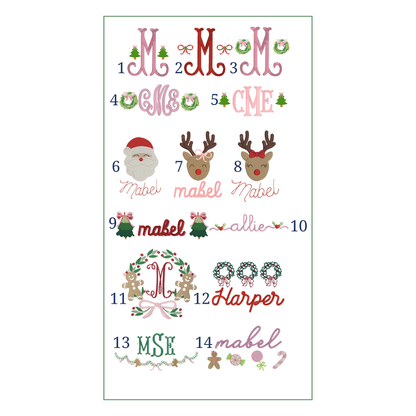 Red Seersucker Santa Sack