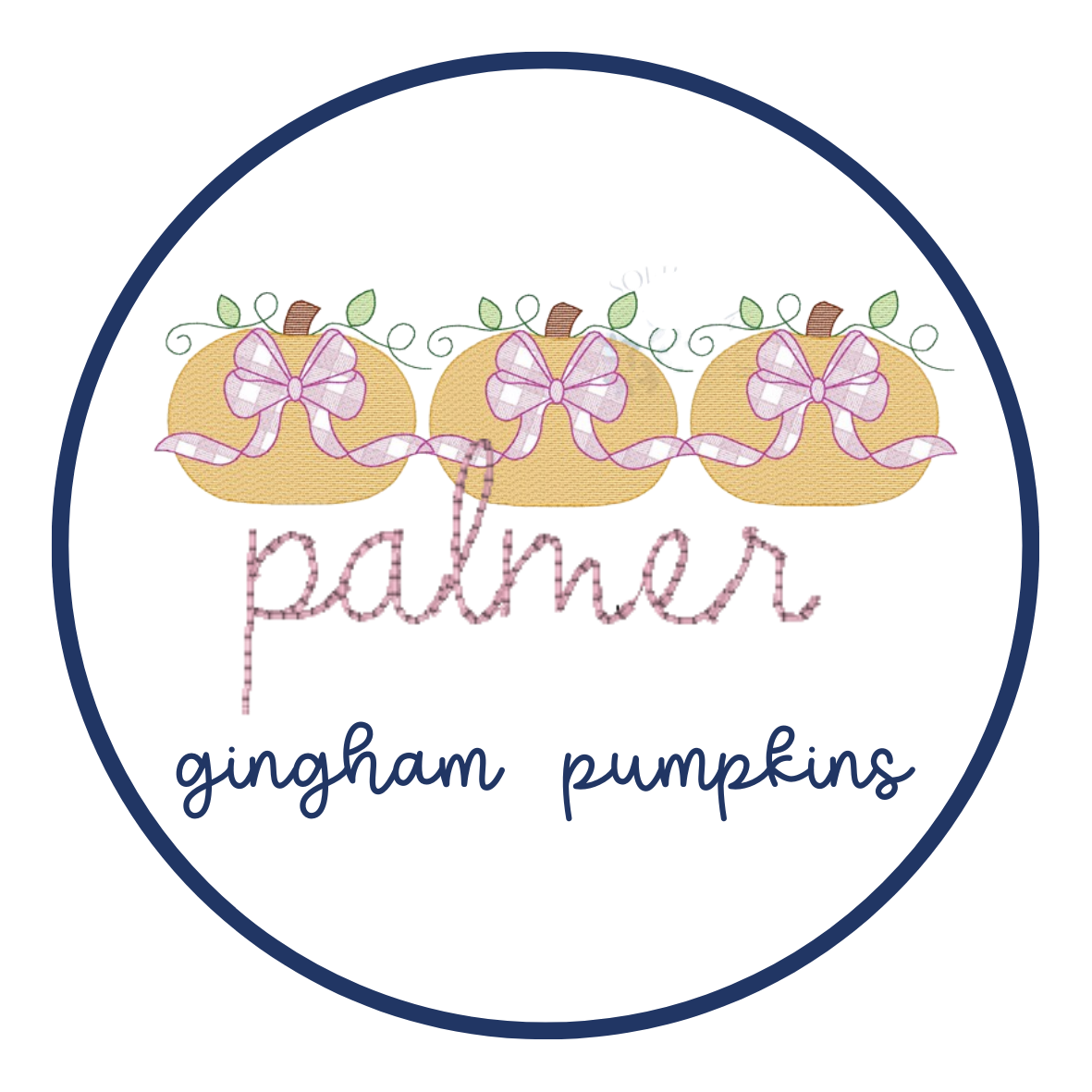 Gingham Pumpkins