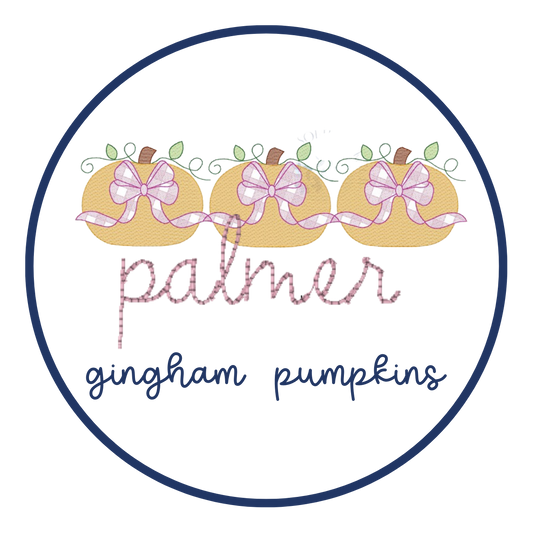 Gingham Pumpkins