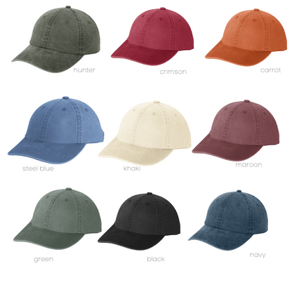 Cotton Washed Baseball Cap