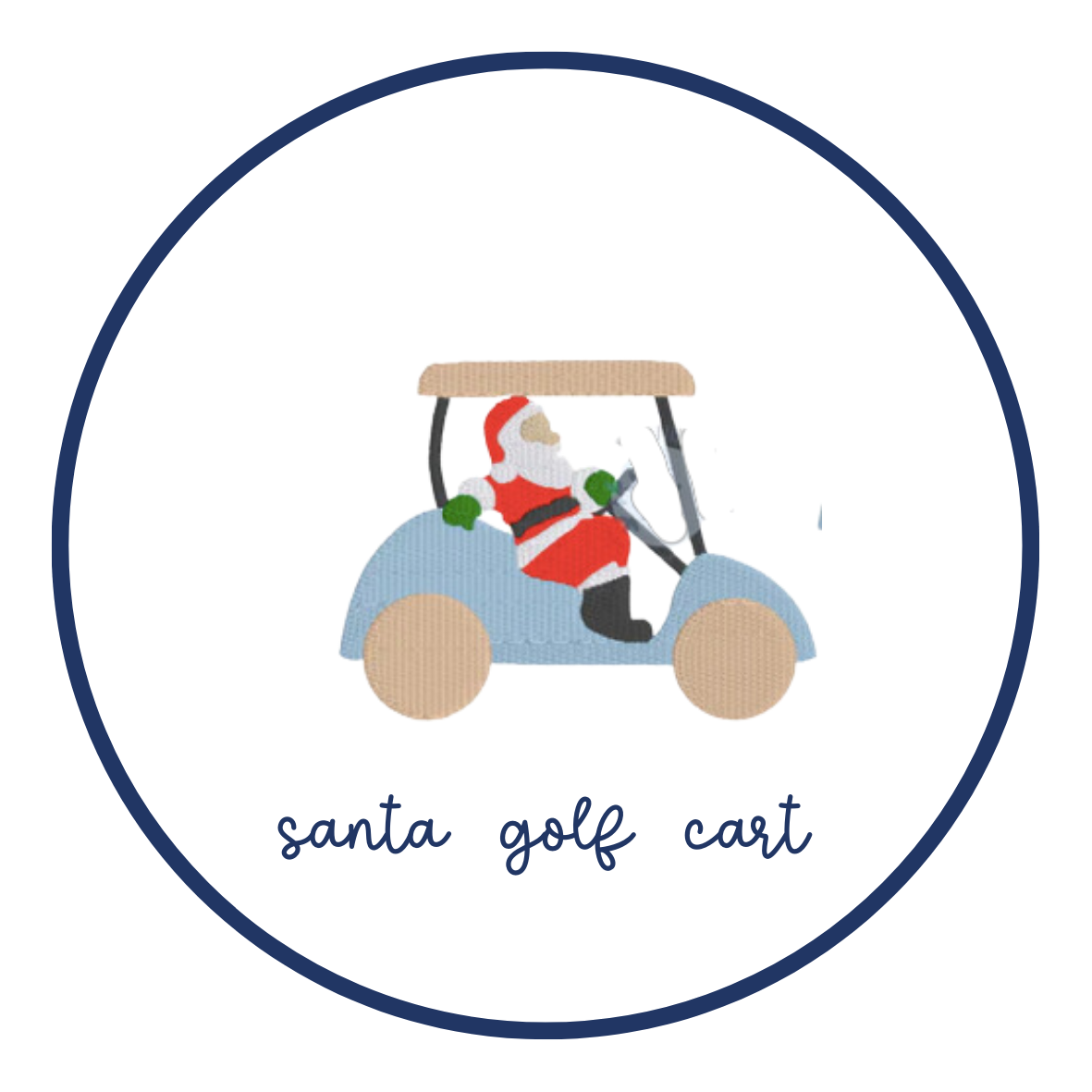 santa golf cart