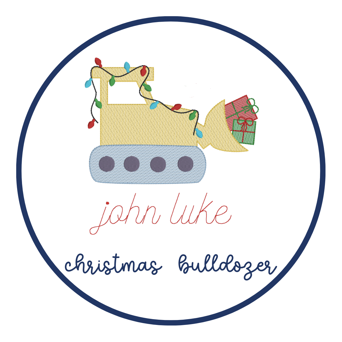 Christmas Bulldozer